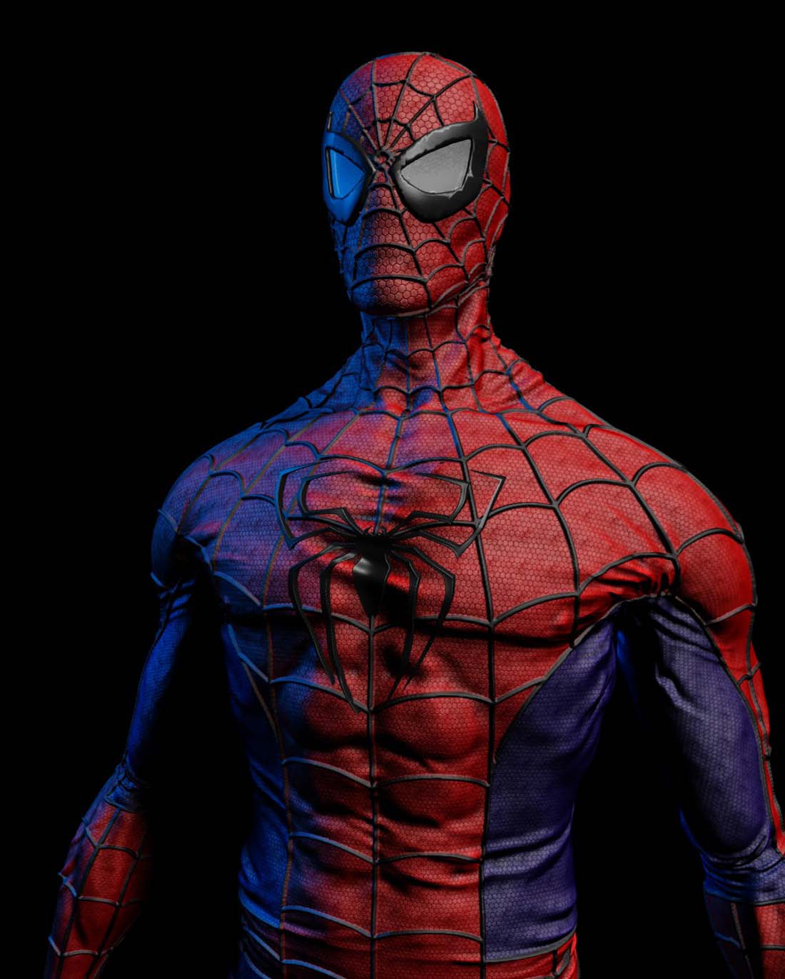 Текстура костюма человека паука